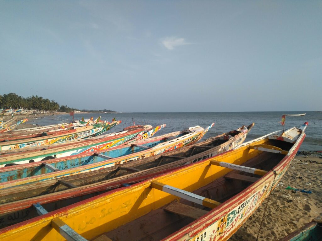 Barcas de pescadores en Mbour