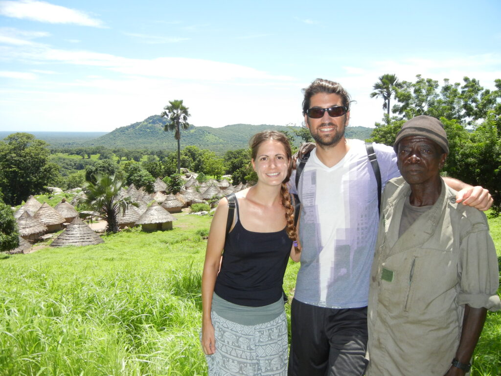 Foto con el jefe del poblado: Taba Keita