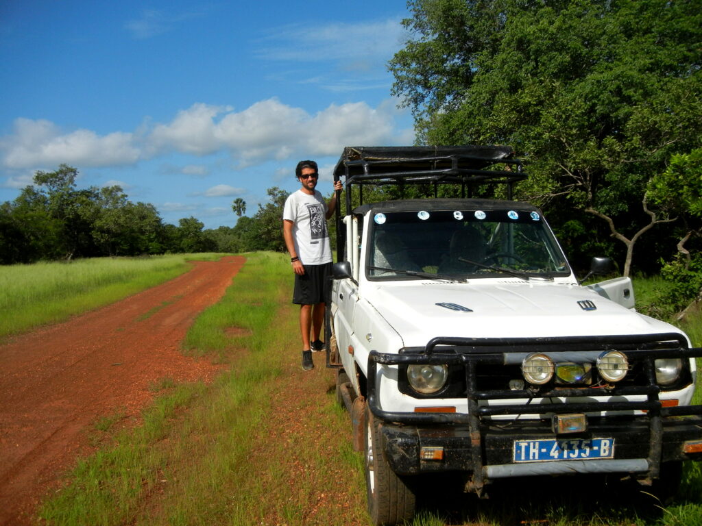 Nuestro 4×4 dentro del Niokolo Koba